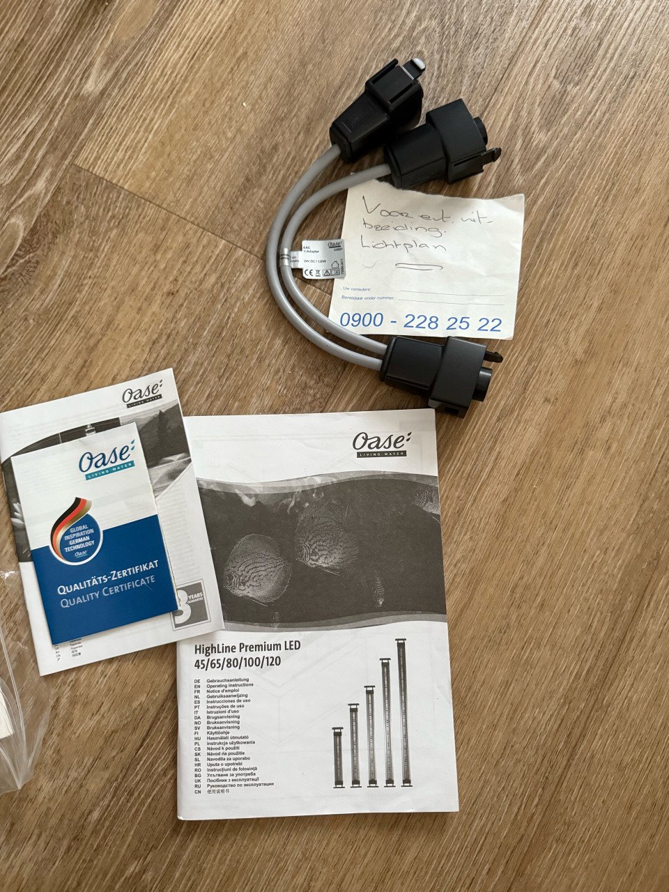 Nieuwe oase lampen en meer…