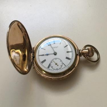 14 kt roségold filled zakhorloge