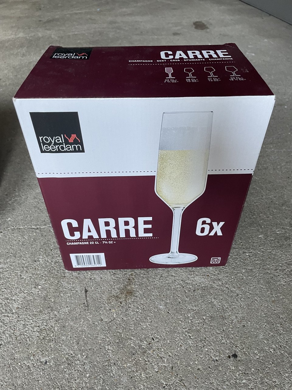 Champagne glazen 10 dozen