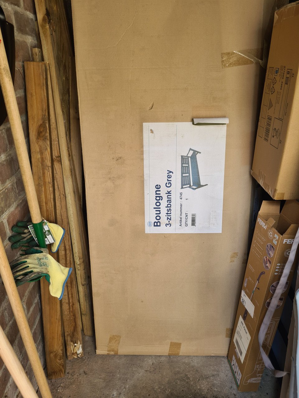 Tuinbank hout grijs Nieuw zie bericht