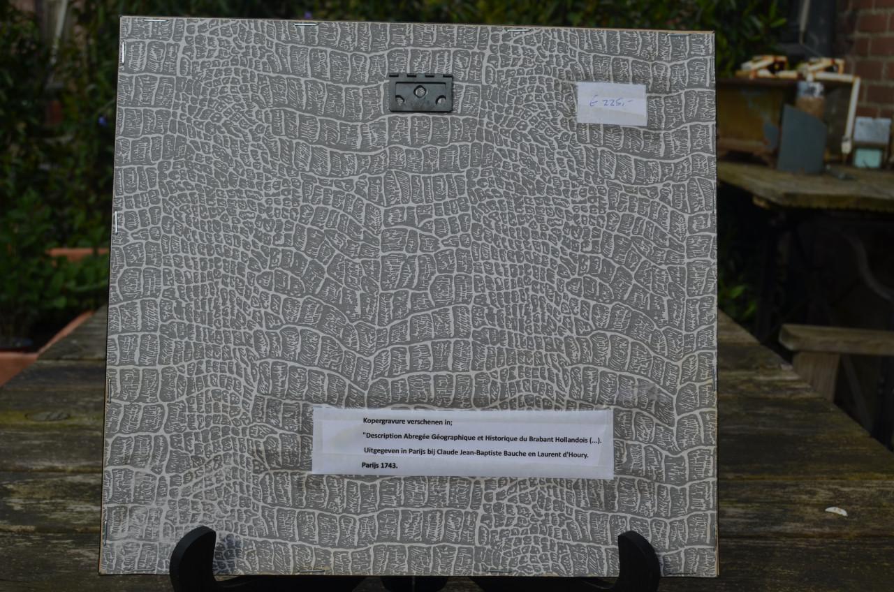 Fraaie Franse kopergravure Den Bosch 1743