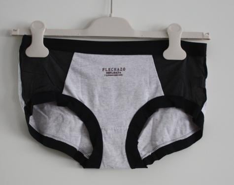 Onder broek grijs zwart tekts maat l