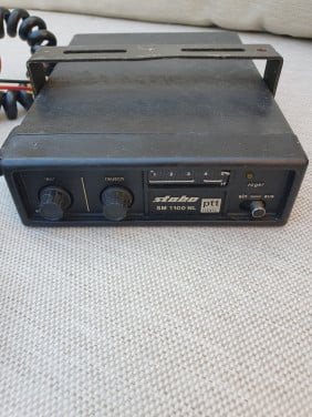 Leuk werkend vintage Stabo SM 1100 NL Mobilofoon met microfoon..