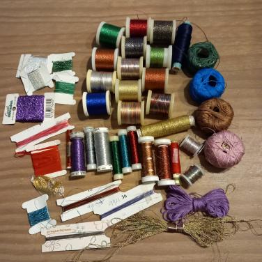 33 klossen borduurgaren voor kaartjes maken