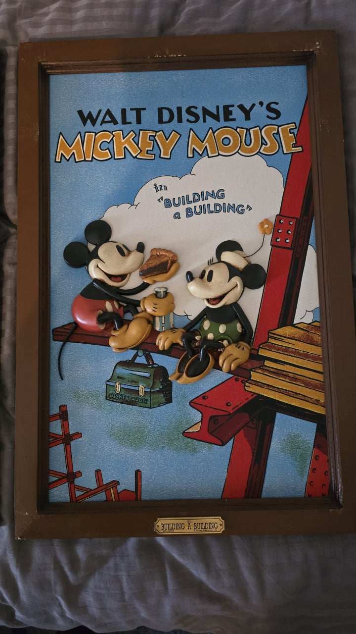 Zeldzame KAZAMA 3D art Mickey Mouse