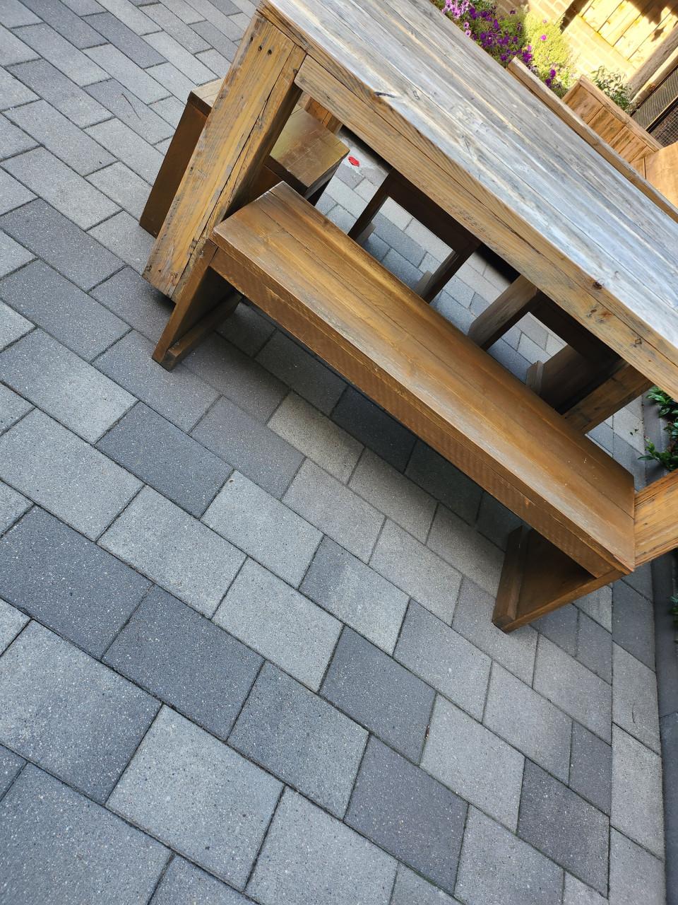 Houten tuinset met kussens