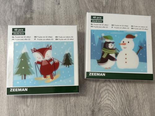 Twee puzzels met 3D-effect
