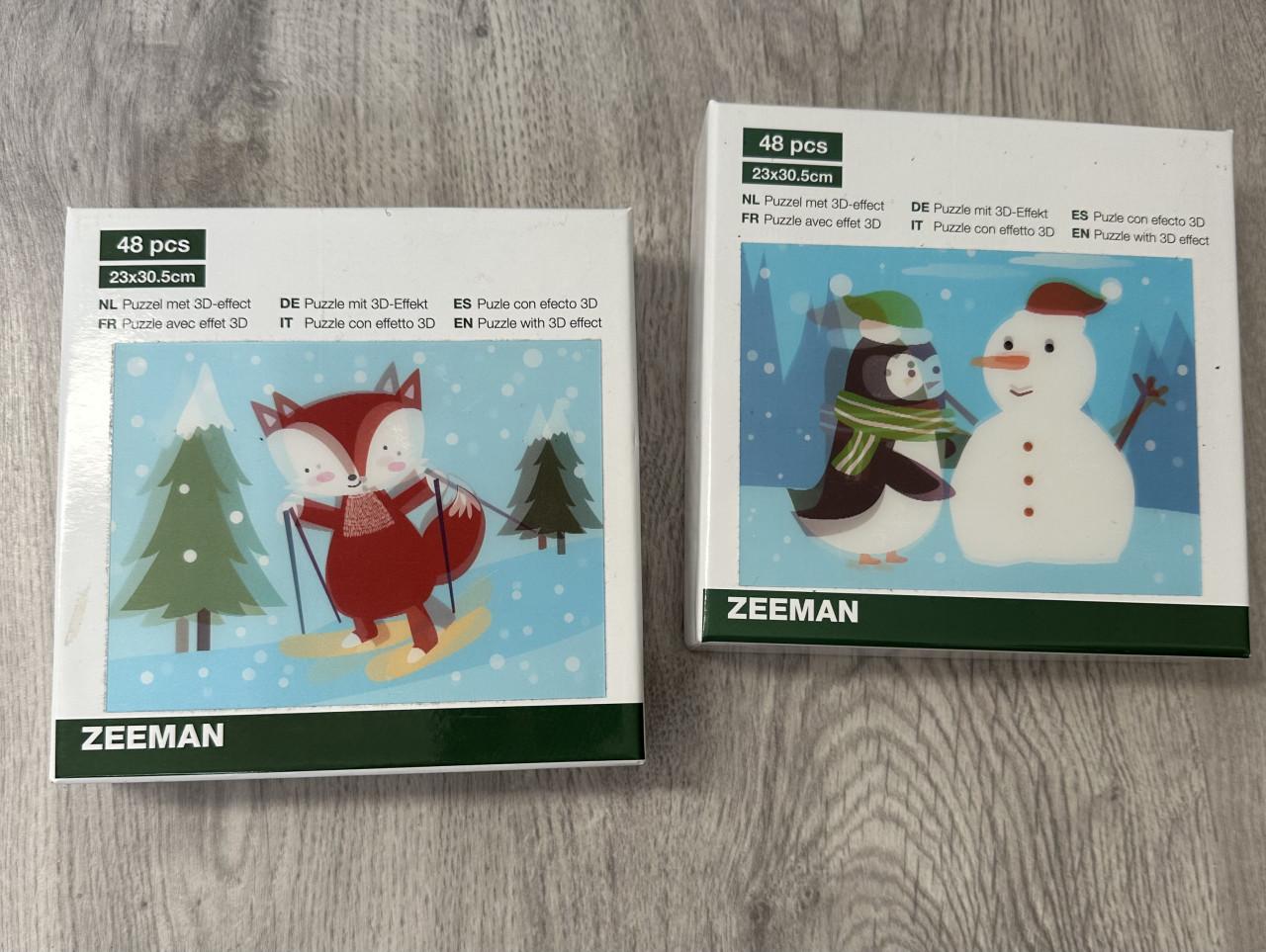 Twee puzzels met 3D-effect