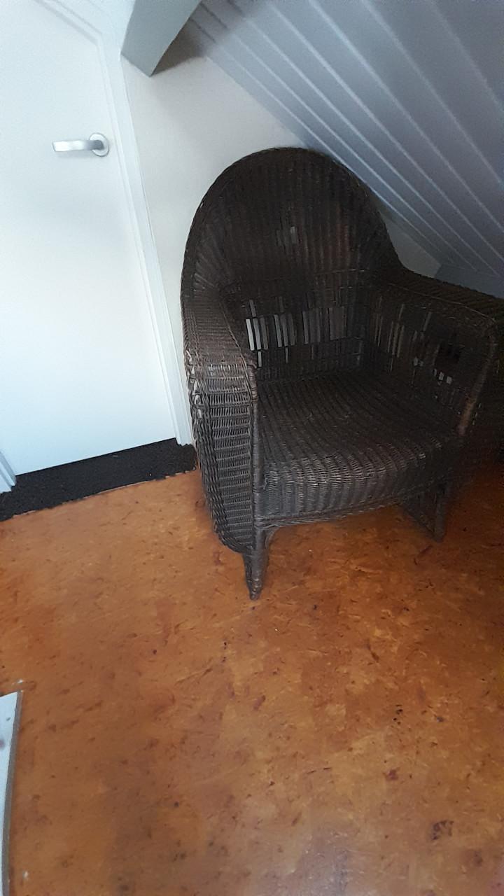 Grote rotan stoel