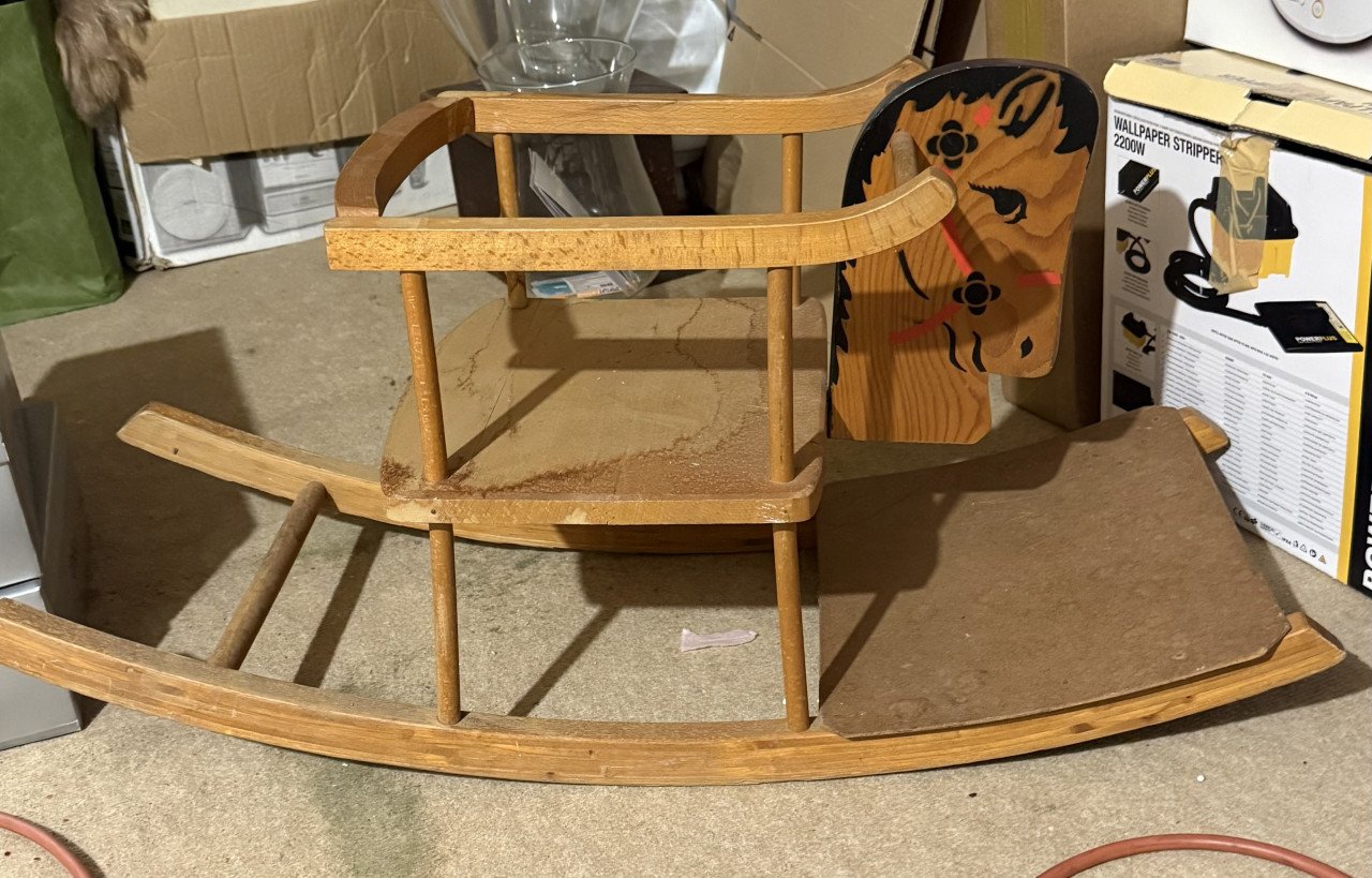 Vintage Houten hobbelpaard