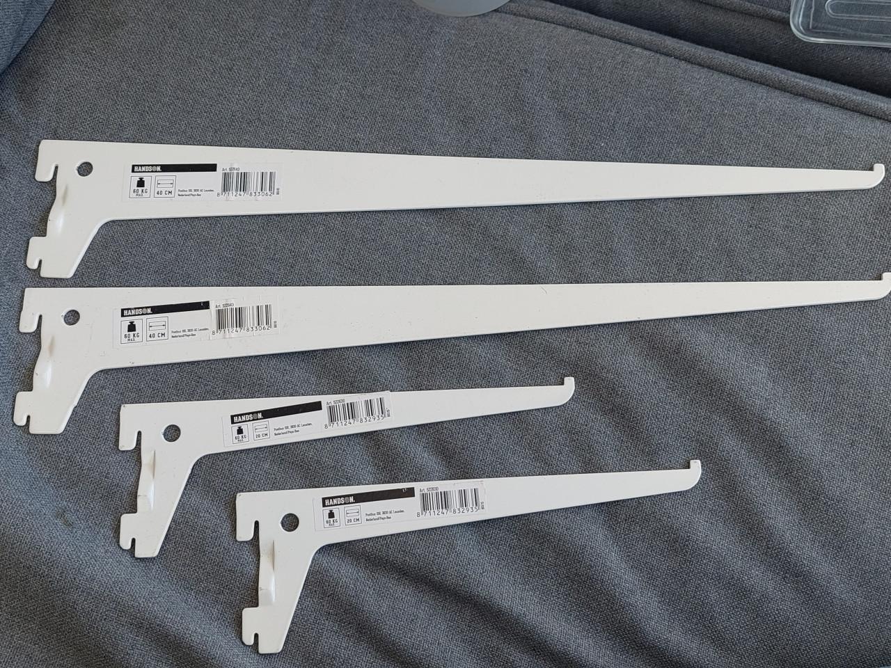 4 nieuwe Handson plankdragers 40cm & 20 xm.