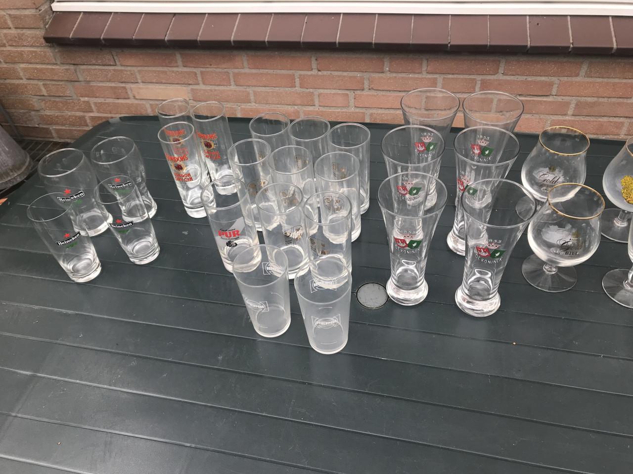 Bier,fris glazen