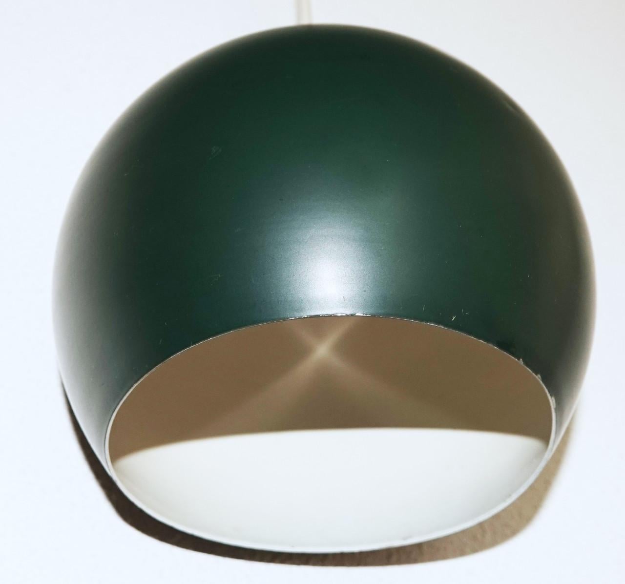 HALA vintage space age hanglamp "Dot" donkergroen
