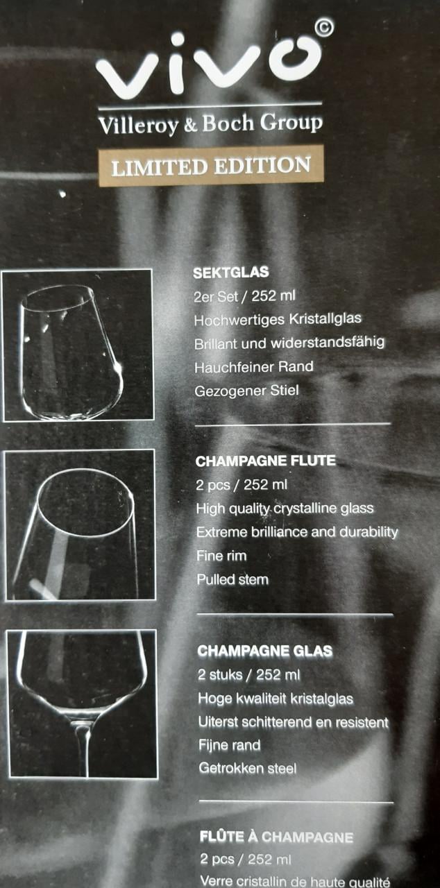 Villeroy & Boch vivo Limited Edition Champagne fluit -1  set van 2