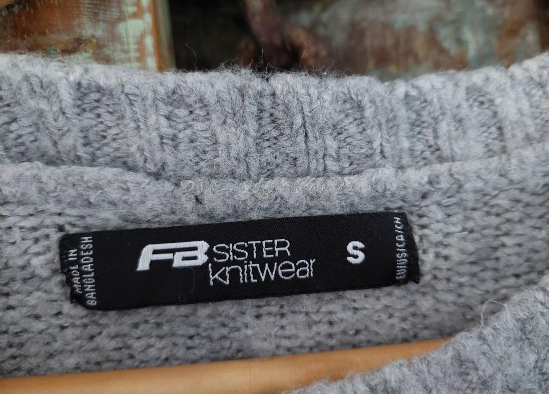 FB sister warme damesjurk maat s grijs/zwart