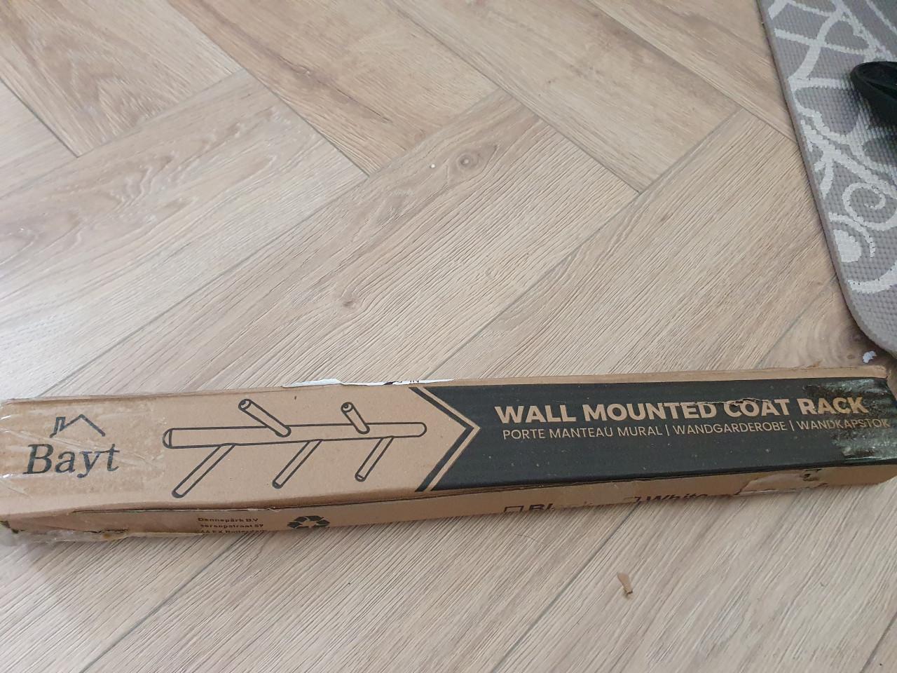 Wandkapstok bruin met 5 haken | garderoberek | Bayt stijl