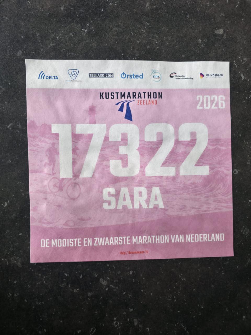 Startnummer Ladiesrun 5 Km