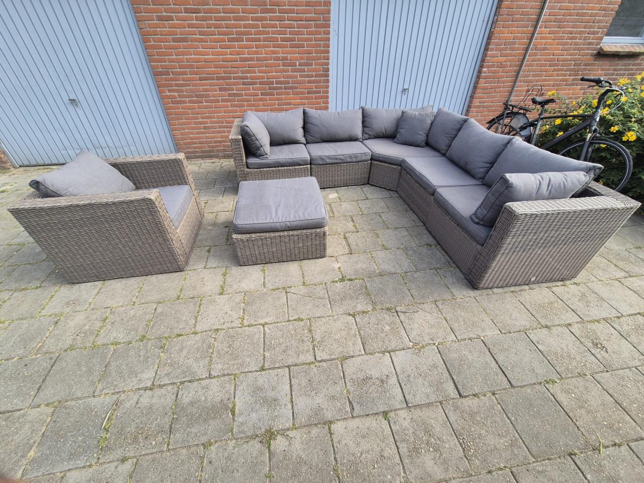 Complete XL Loungeset 270 x 270 cm (Bezorging mogelijk)