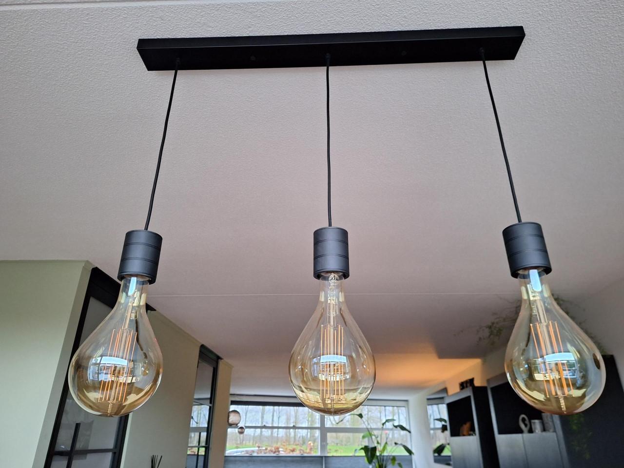 Hanglamp met Calex lampen dimbaar