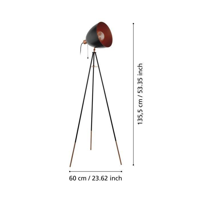 Eglo Chester vloerlamp Vintage collectie EG49386
