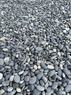 BEACH PEBBLES BLACK siergrind - bigbag - GRATIS levering