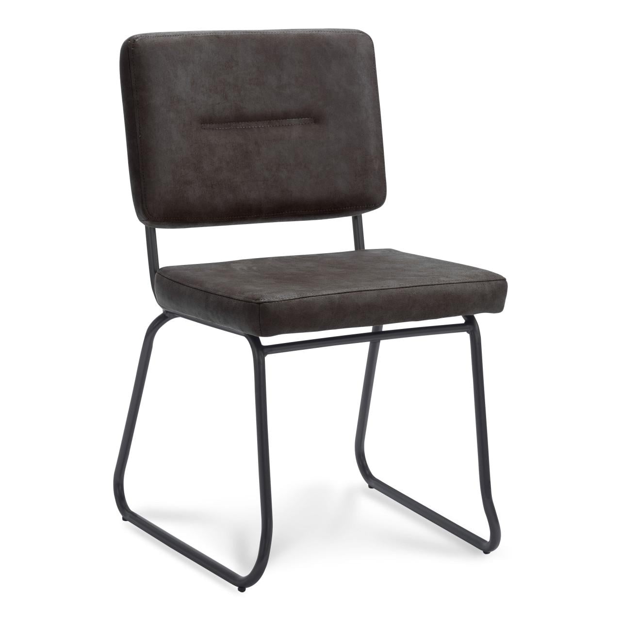 FIJNE EETKAMERSTOEL MICROLEDER 4 STUKS