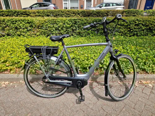 Schitterende Gazelle Orange elektrische heren fiets met Shimano middenmoto