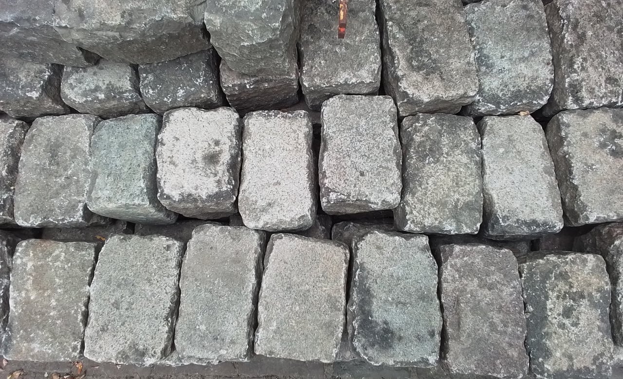 Granieten kasseien/stapelstenen, 6,6 mtr².