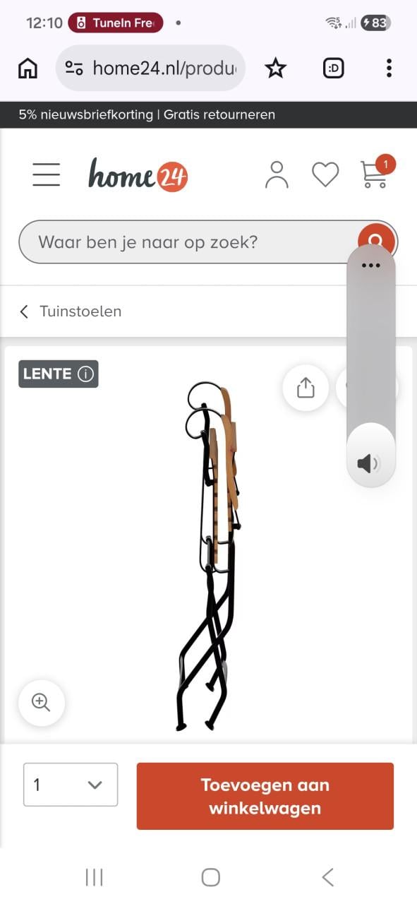 Set tuinstoelen z.g.a.n.