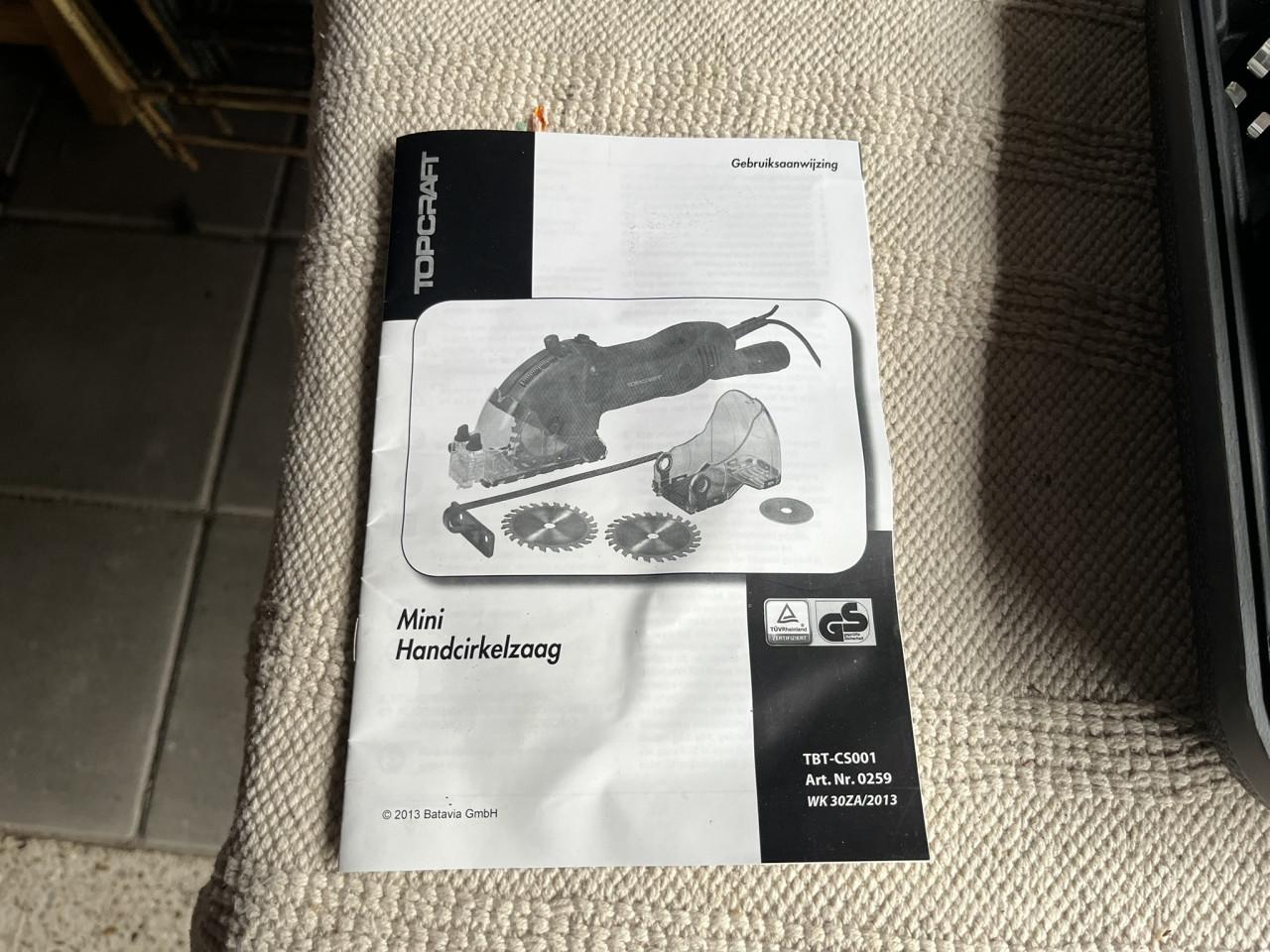 Handcirkelzaag Topcraft TBT-CS001