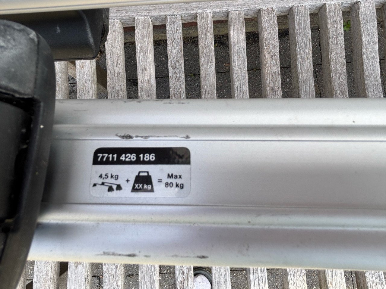 Dakdragers renualt Megane voor dakrailing nr 7711 426 186