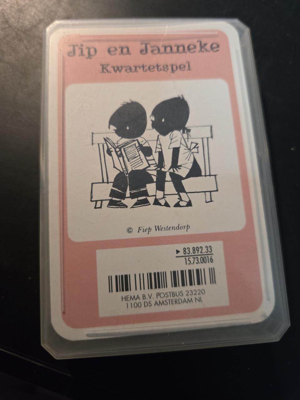Jip en Janneke kwartetspel van HEMA.