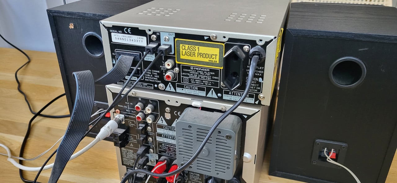 Pioneer mini stereo set compleet en goed werkend.
