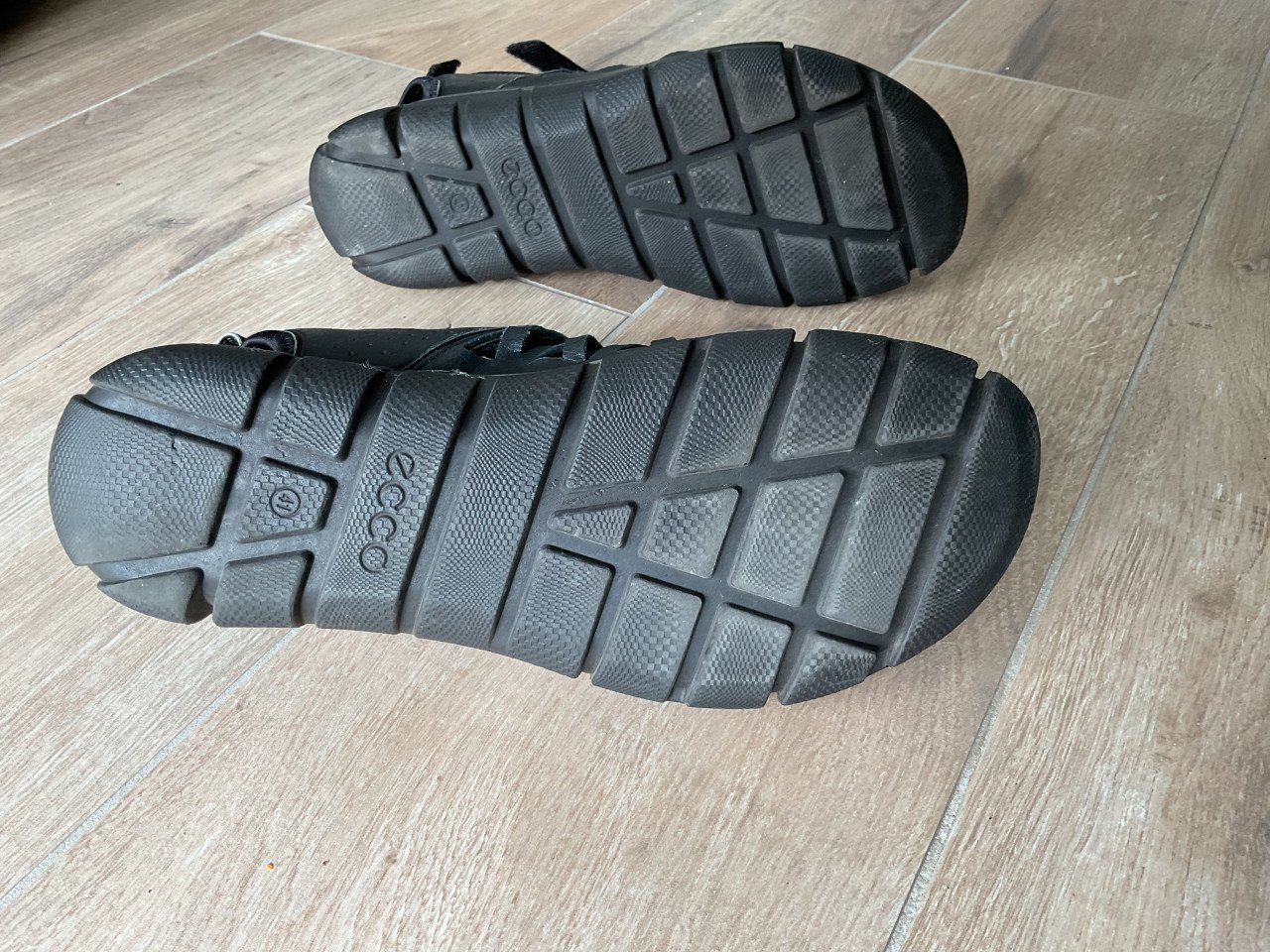 Ecco zwart leren dames sandalen maat 41