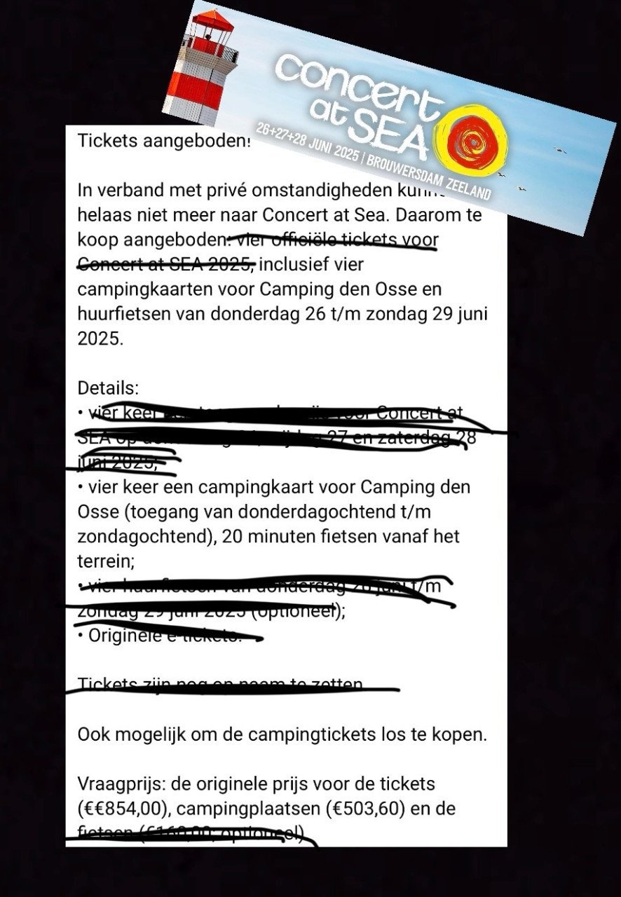 Camping den Osse 2 plekken 26-29 juni
