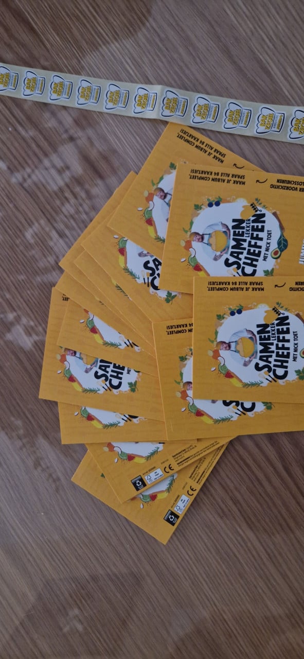 Gratis jumbo zegels en stickers