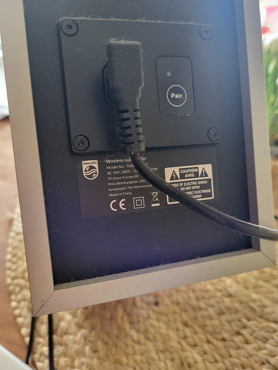 Phillips TAB8505/10 soundbar met draadloze subwoofer 2.1 kanalen.