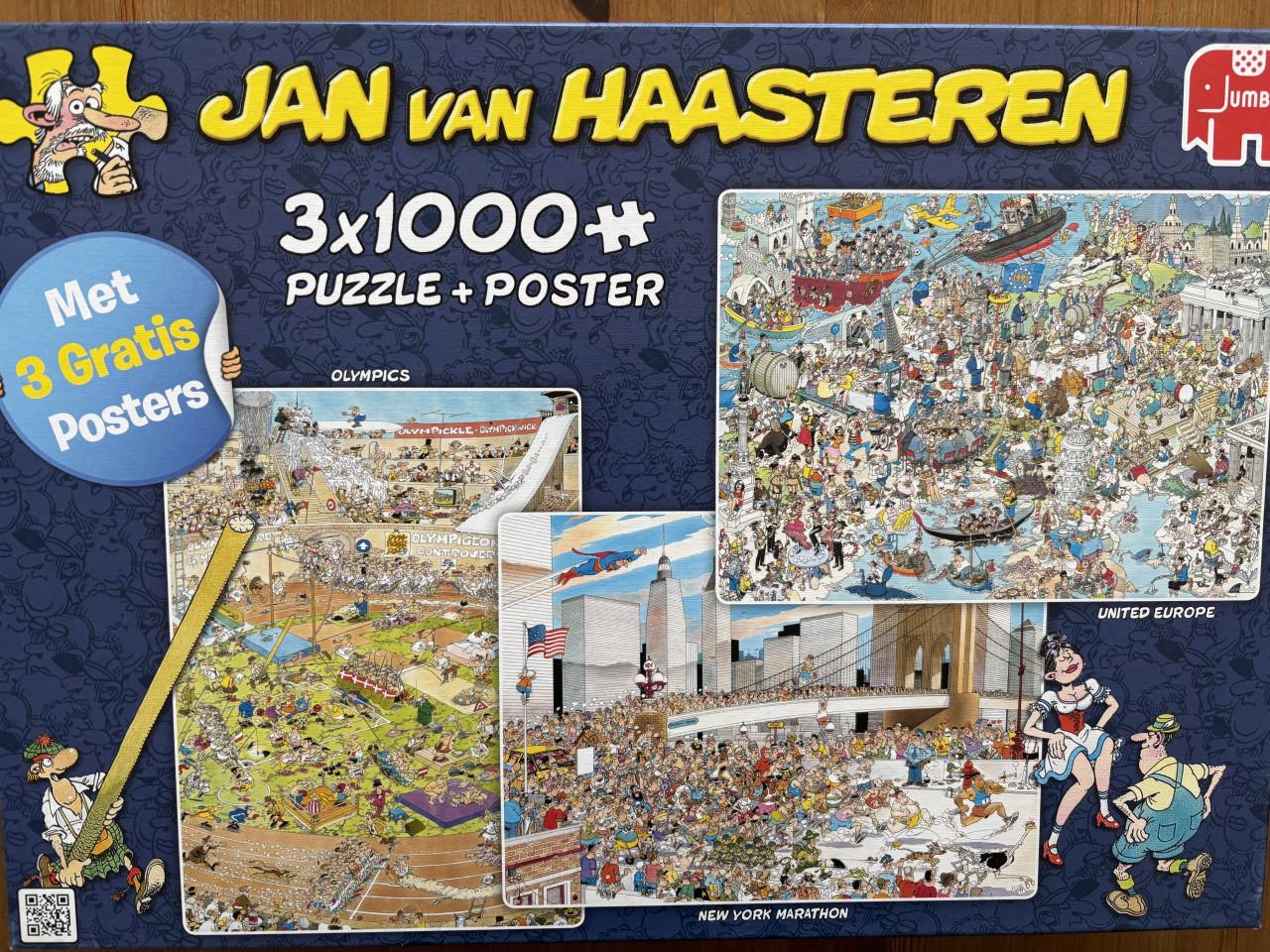 Jan van Haasteren 3x 1000 stukjes in 1 doos