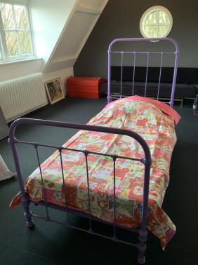 Vintage Frans spijlenbed