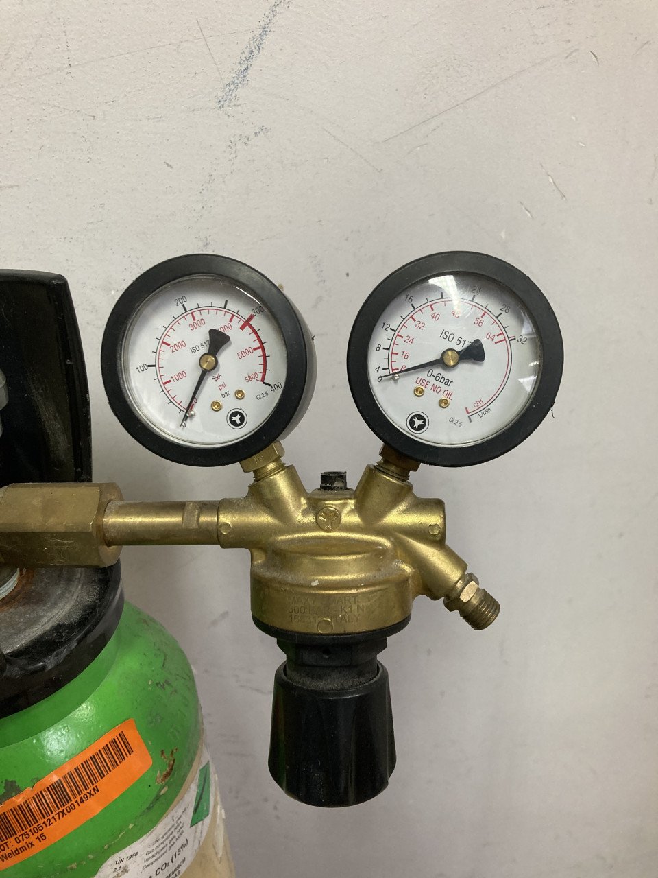 Mig-Mag gasfles met mixed vulling 85-15%