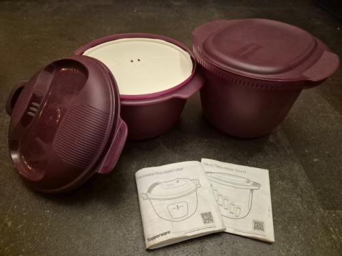 Tupperware rijst + pasta koker