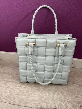 Lichtblauwe tas
