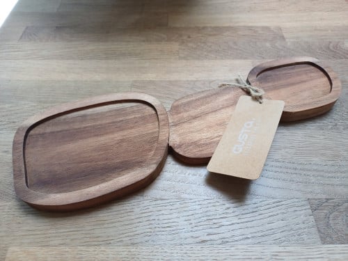 NIEUW: GUSTA acacia SERVEERPLANK en acacia KAASMESJES