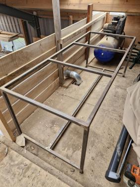 Stalen tafel frame