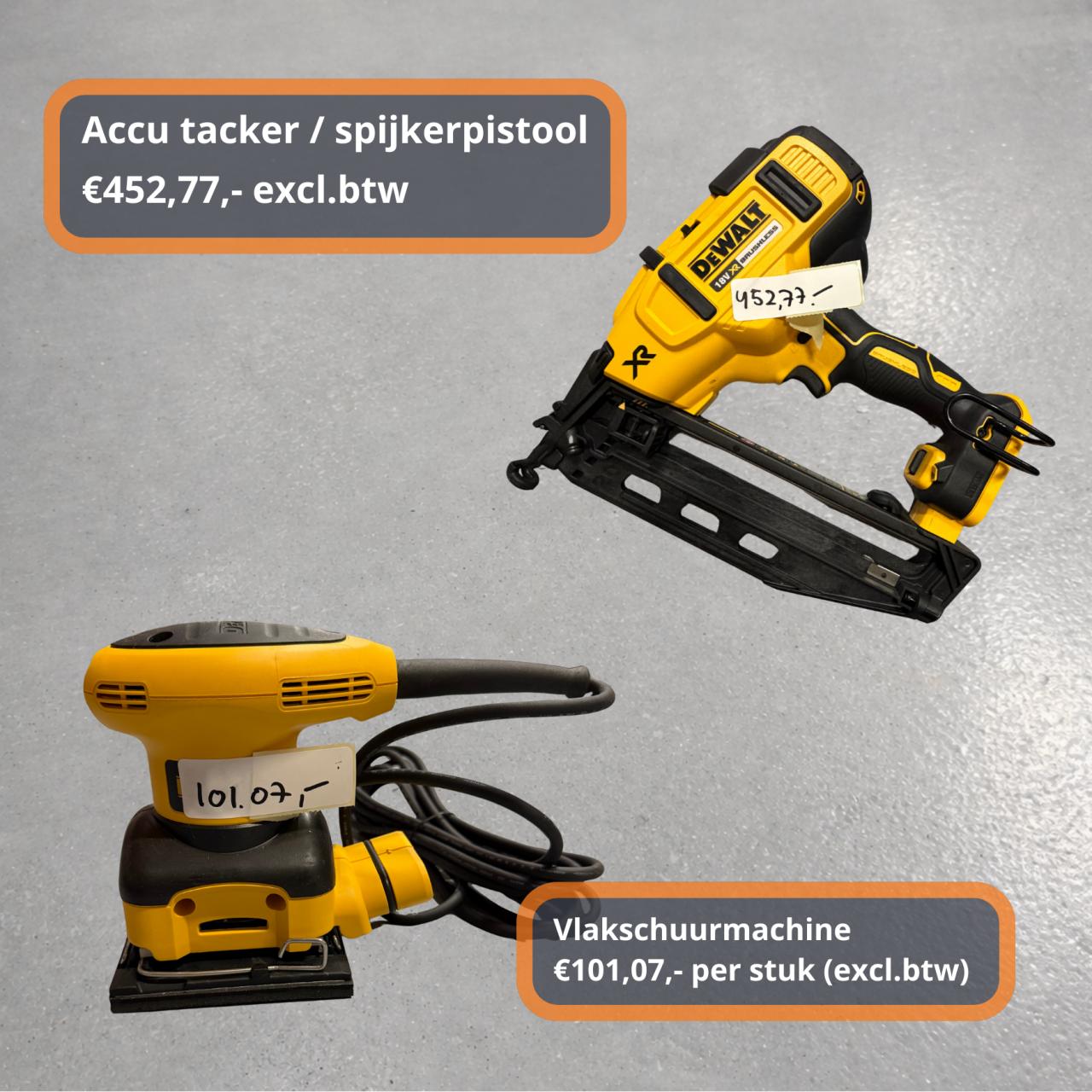 OPRUIMING -> DeWALT gereedschap bij Bouwpartner de Jonge!