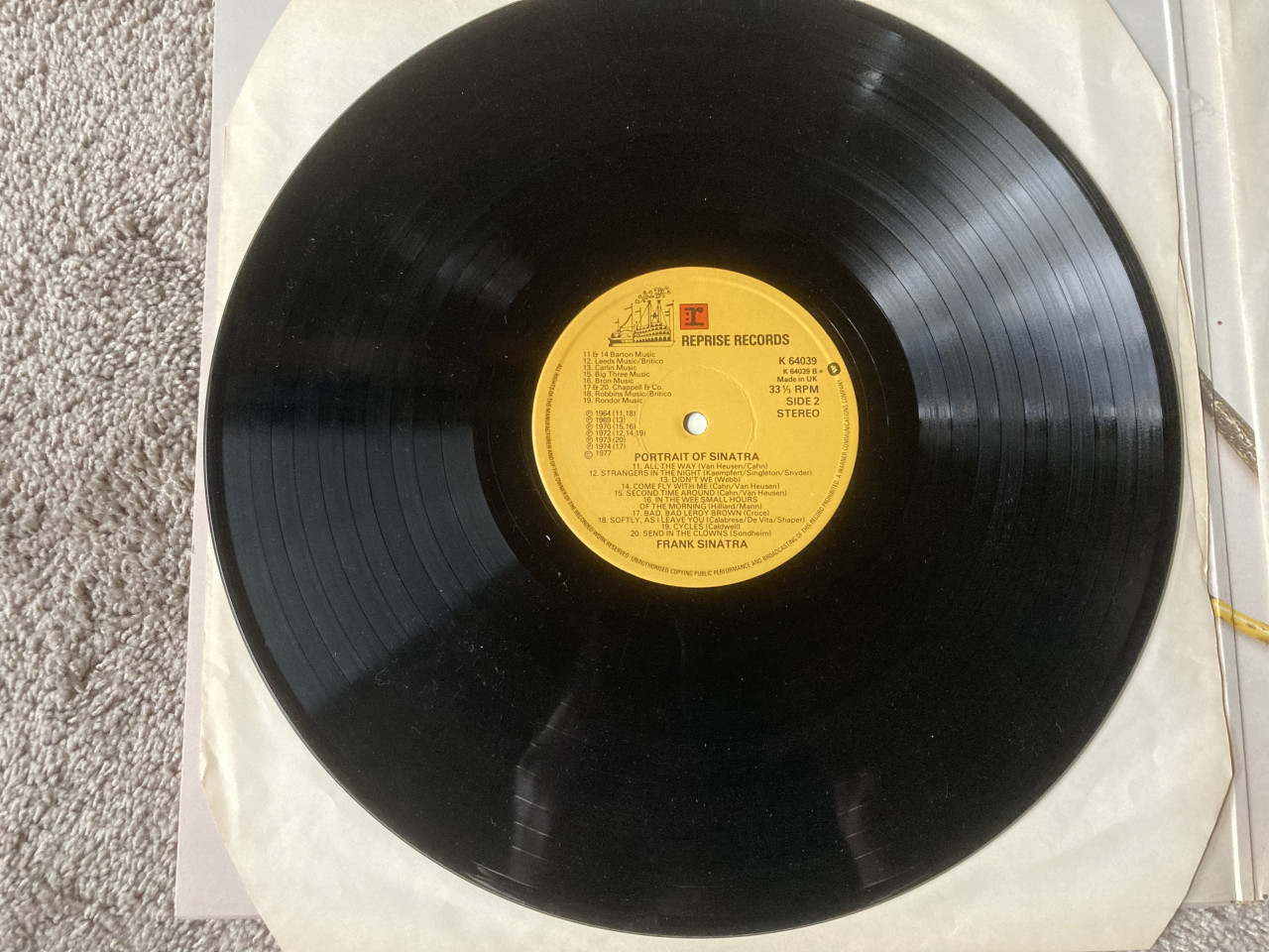 LP Portrait of Sinatra 40 songs from the life of a man