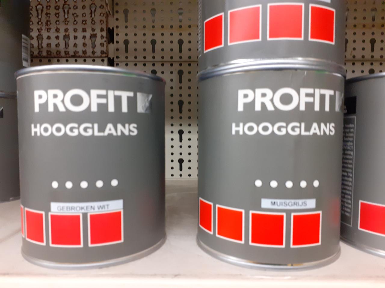 10 blik profit hoogglans verf voor 15 euro is bijna gratis