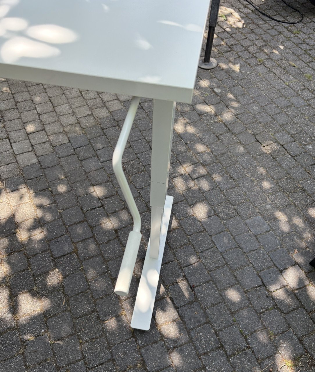 Wit Ikea Trotten zit/sta bureau 120x70