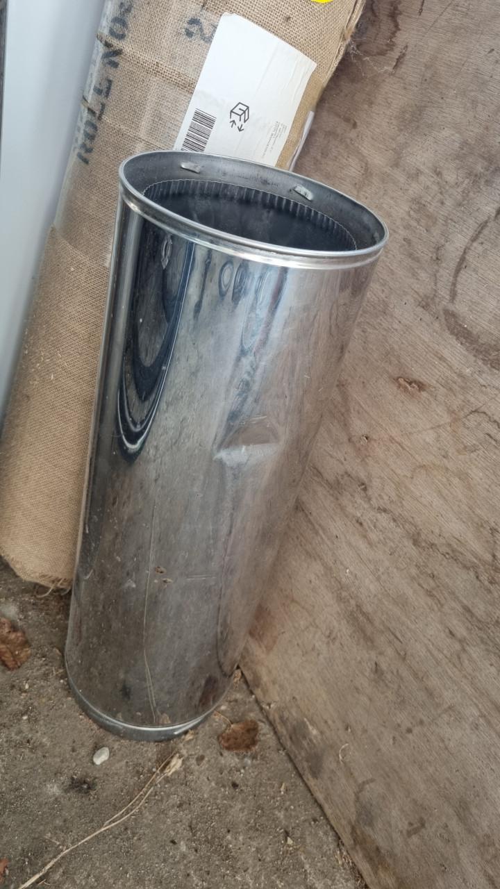 Kachelpijp dubbelwandig geisoleerd 150mm