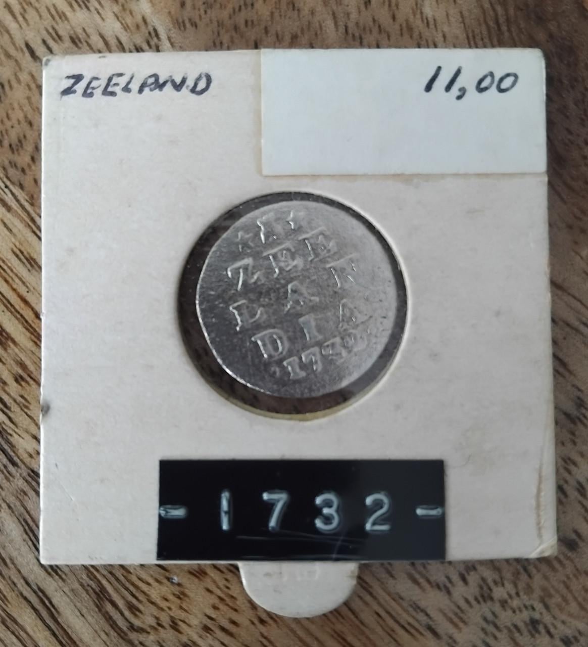 1732 / ZILVER / 2 stuiver munt Zeelandia